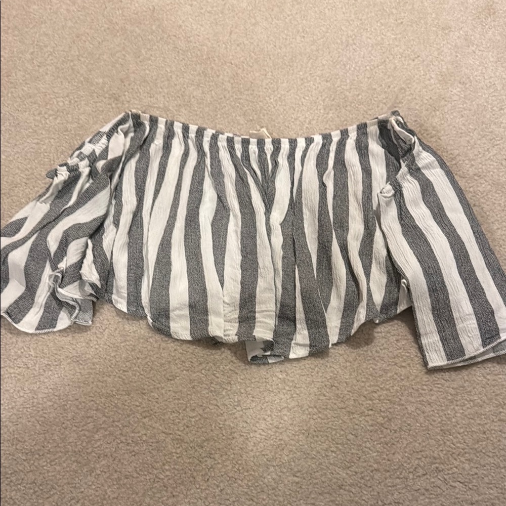 Striped Off-Shoulder Top